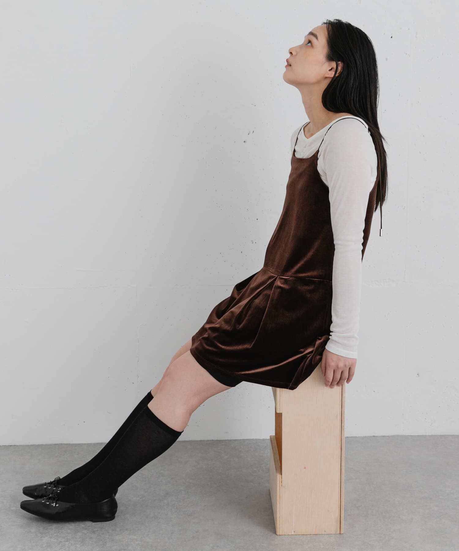 SENSE OF PLACE by URBAN RESEARCH「ベロアチュニックキャミソール」|チュニック|