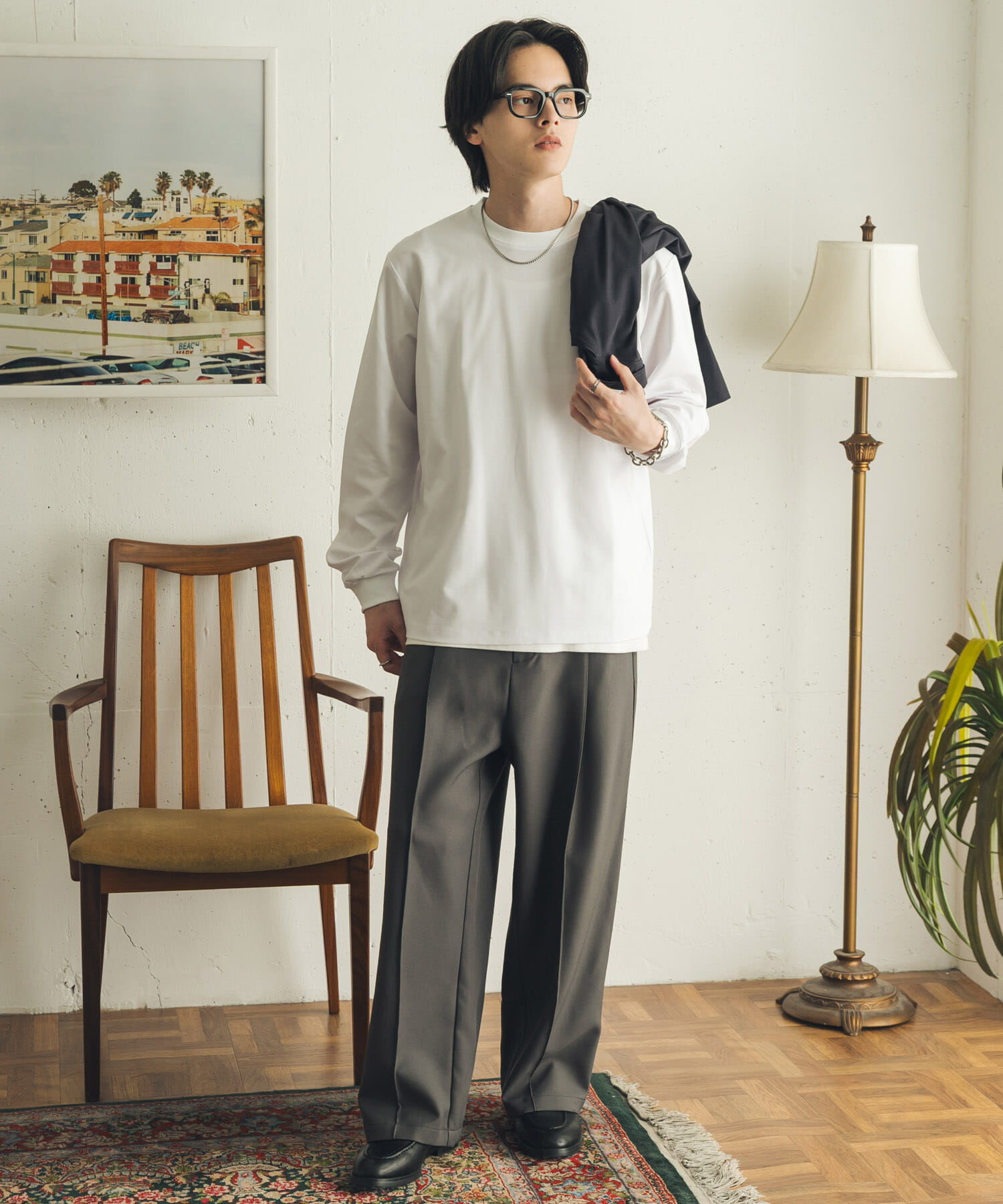 SENSE OF PLACE by URBAN RESEARCH「『イージーケア/吸水速乾』コンフォートロングTシャツ」|Tシャツ・カットソー|