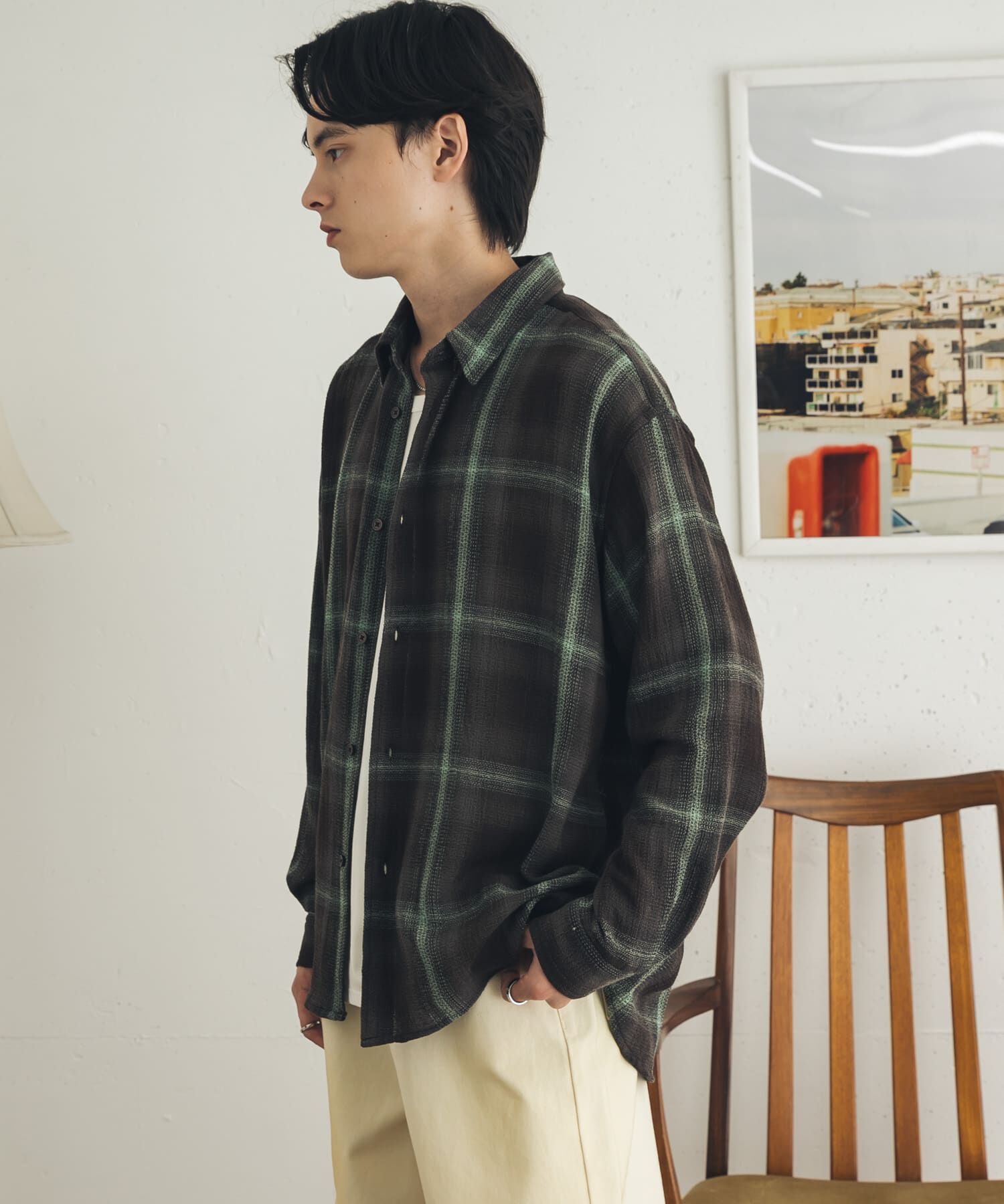 SENSE OF PLACE by URBAN RESEARCH「オンブレーチェックレギュラーカラーシャツ」|シャツ・ブラウス|