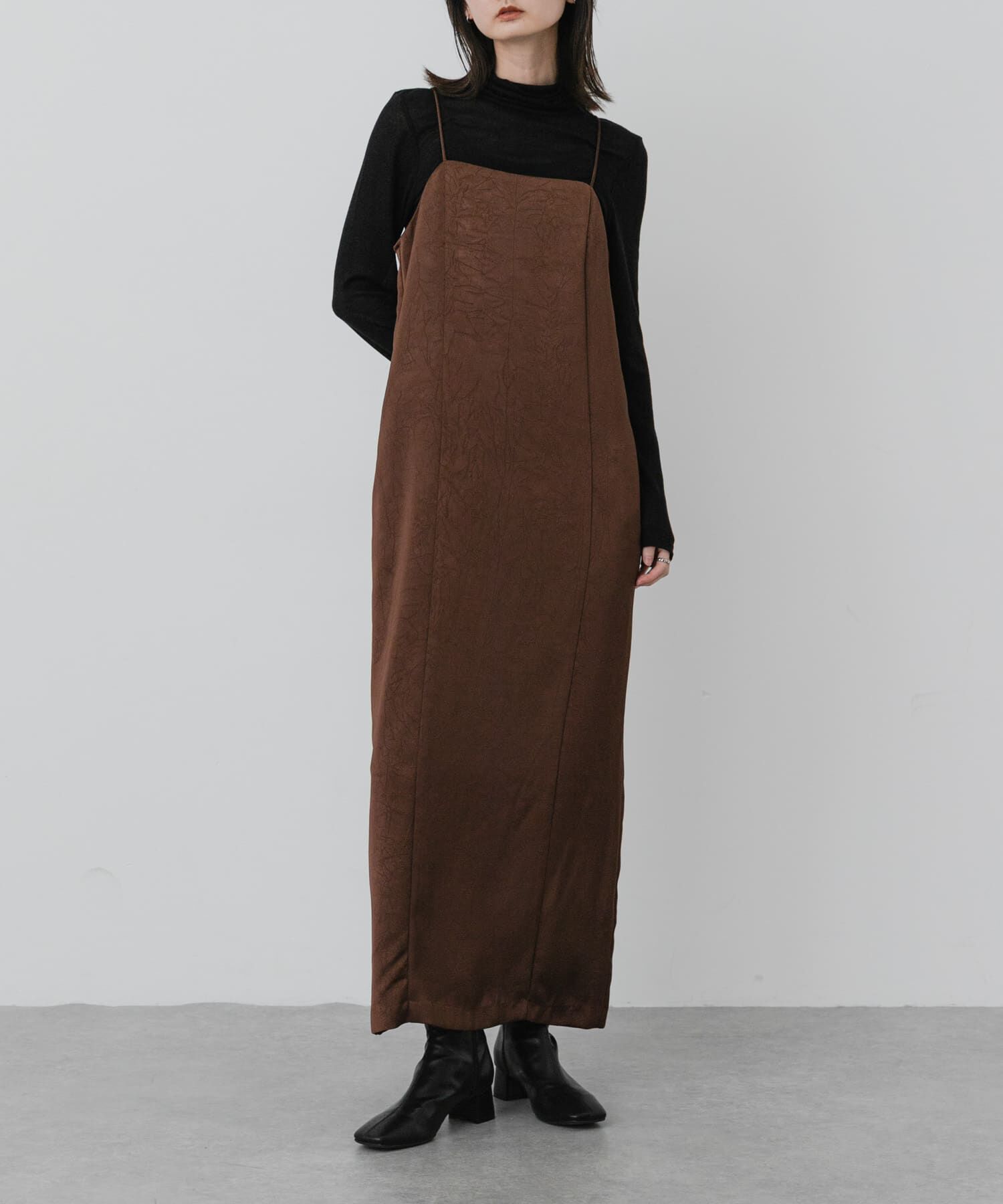 SENSE OF PLACE by URBAN RESEARCH「バックシャンサテンキャミワンピース」|ワンピース|