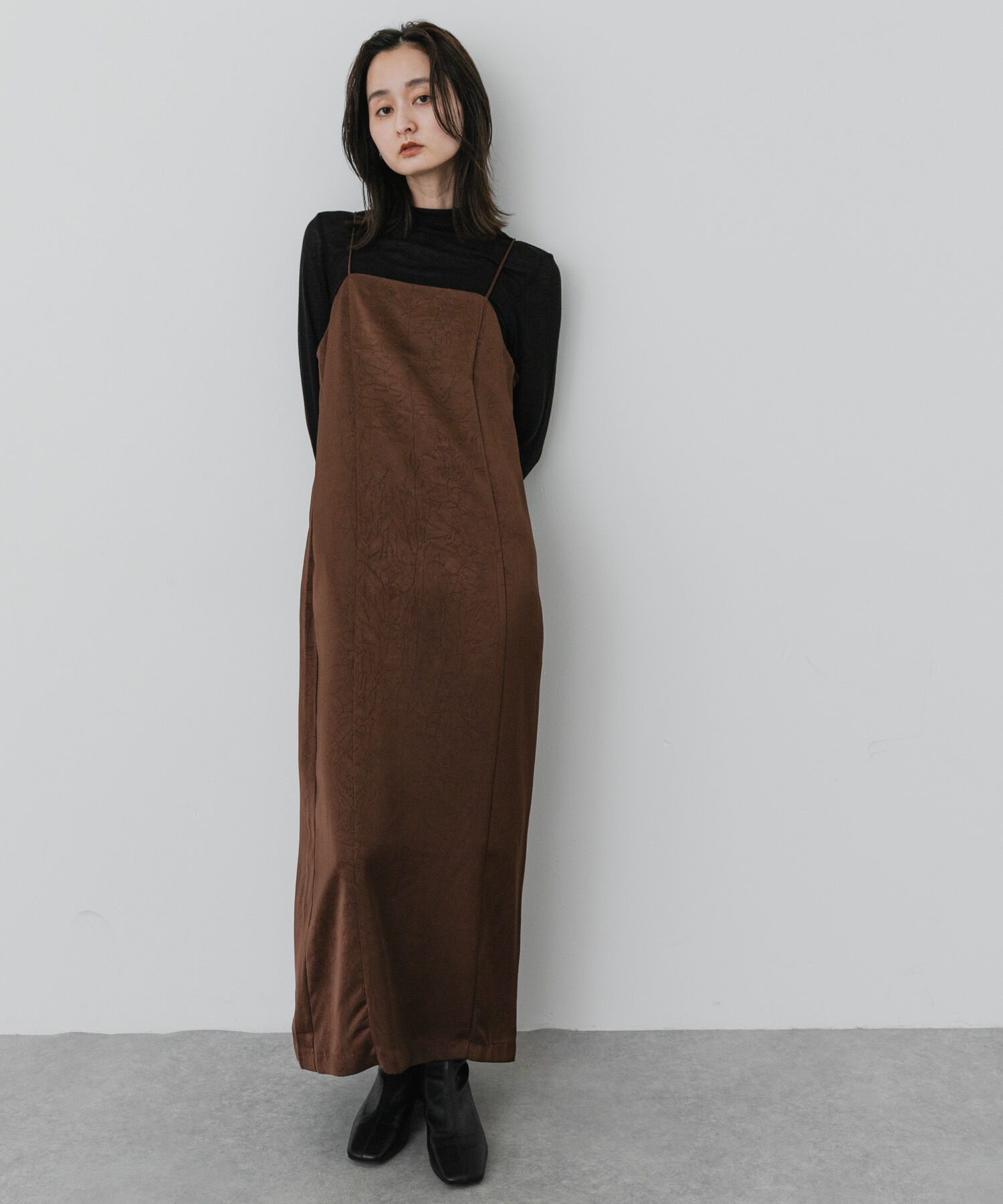 SENSE OF PLACE by URBAN RESEARCH「バックシャンサテンキャミワンピース」|ワンピース|