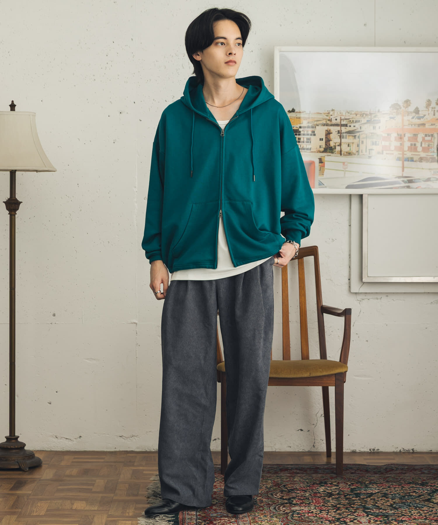 SENSE OF PLACE by URBAN RESEARCH「『速乾』ウォッシュドコーデュロイワイドパンツ」|その他|