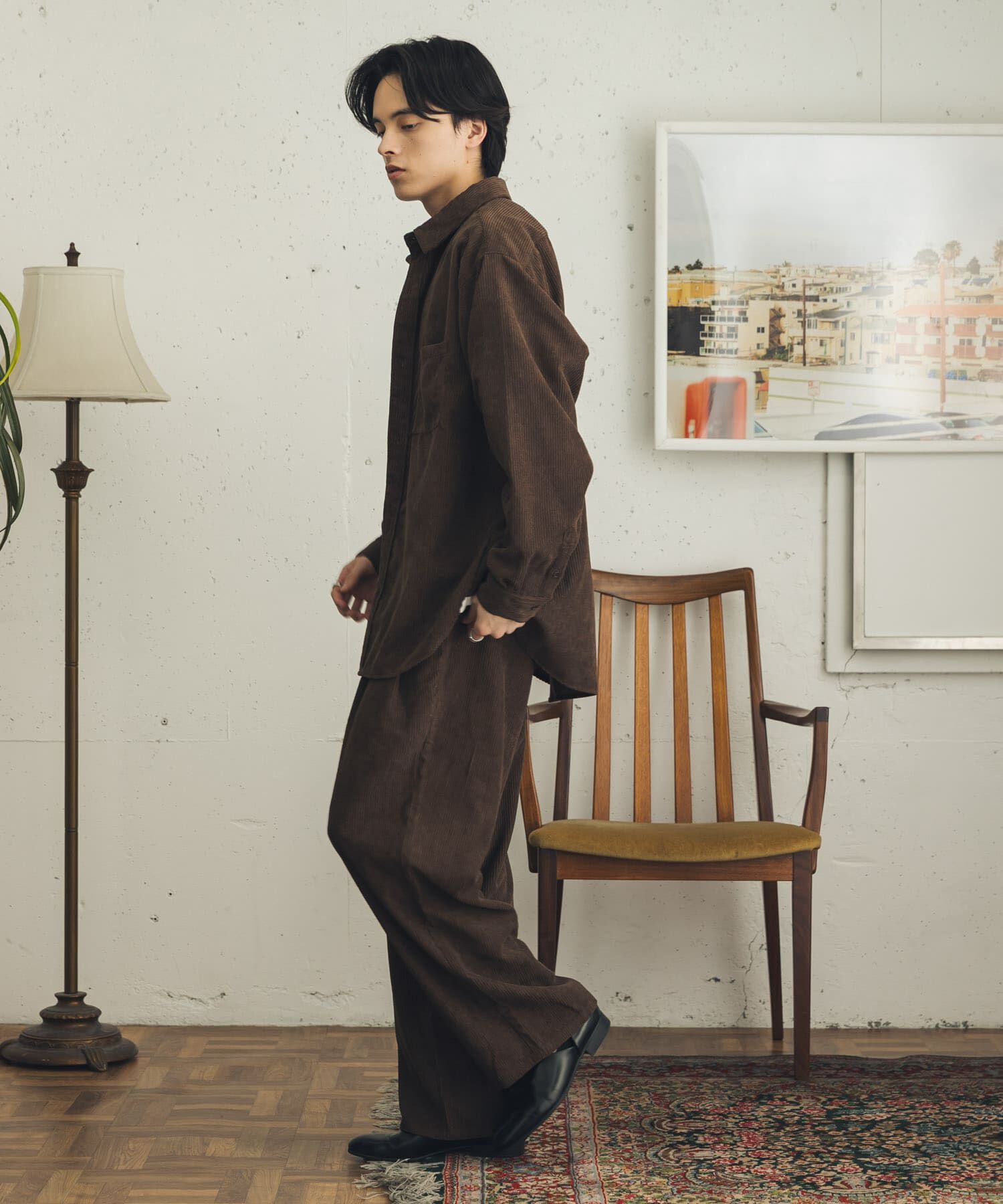 SENSE OF PLACE by URBAN RESEARCH「『速乾』ウォッシュドコーデュロイワイドパンツ」|その他|