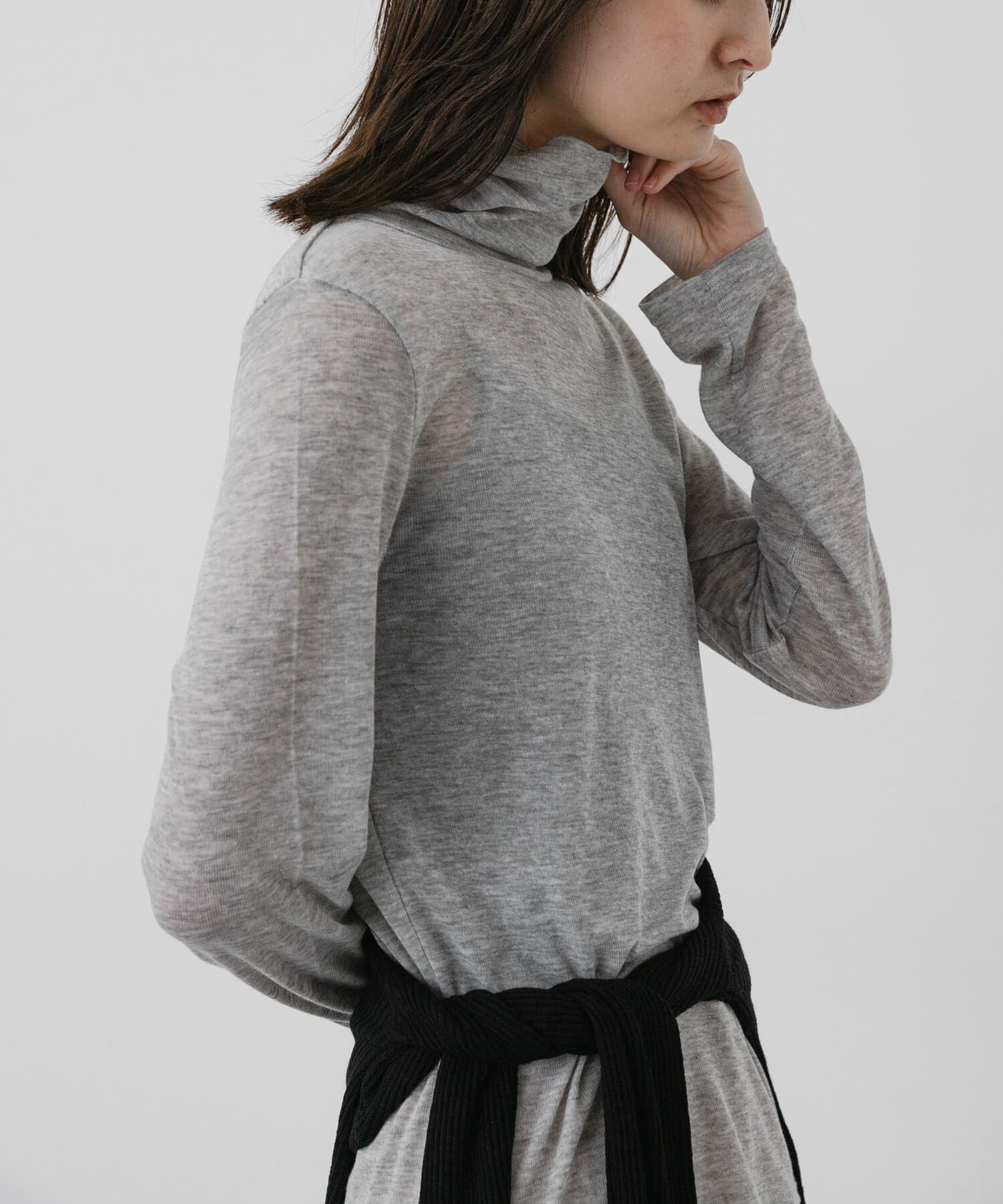 SENSE OF PLACE by URBAN RESEARCH「シアーリブハイネックカットソー」|Tシャツ・カットソー|
