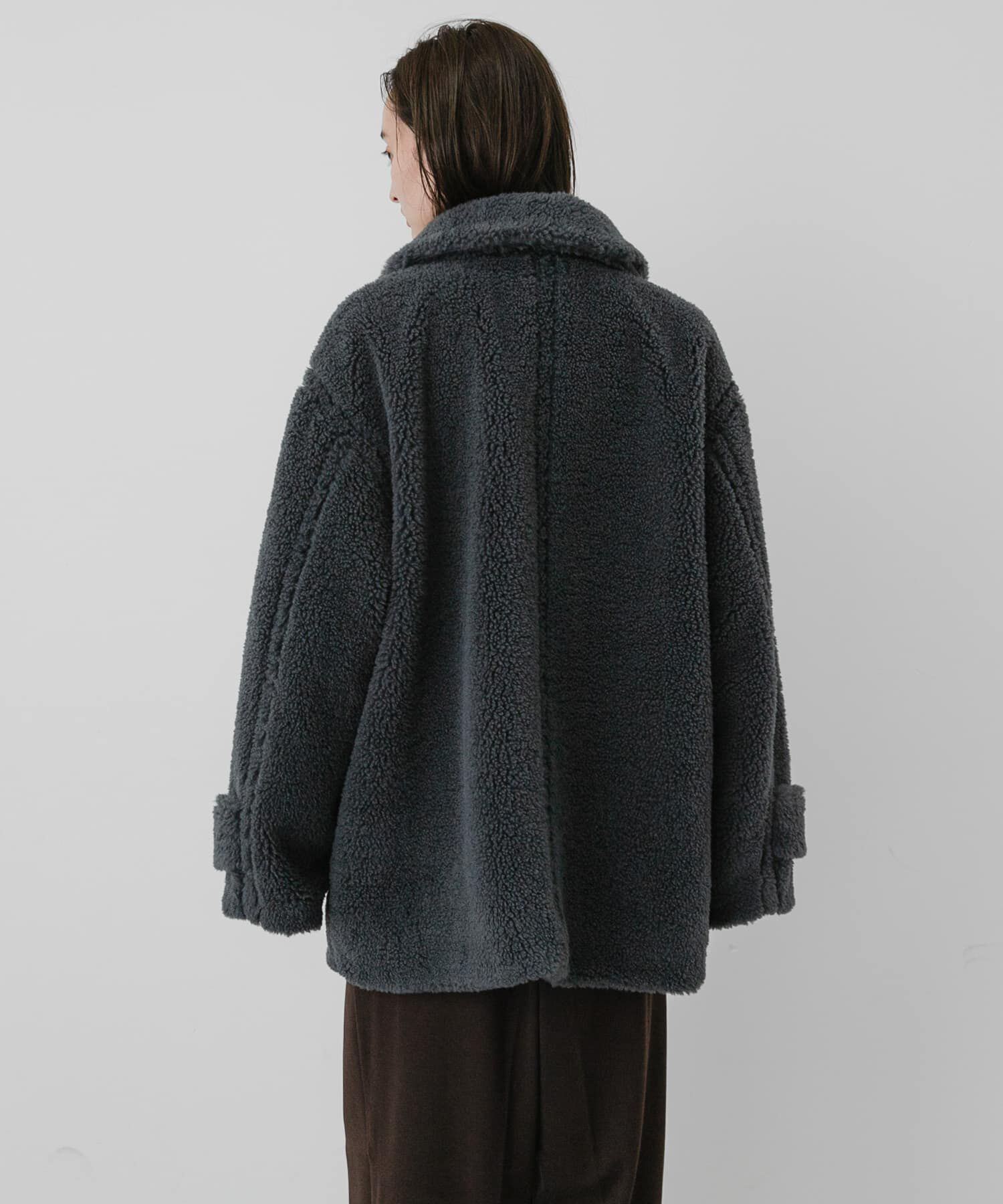 SENSE OF PLACE by URBAN RESEARCH「モコモコボアコート」|ノーカラーコート|