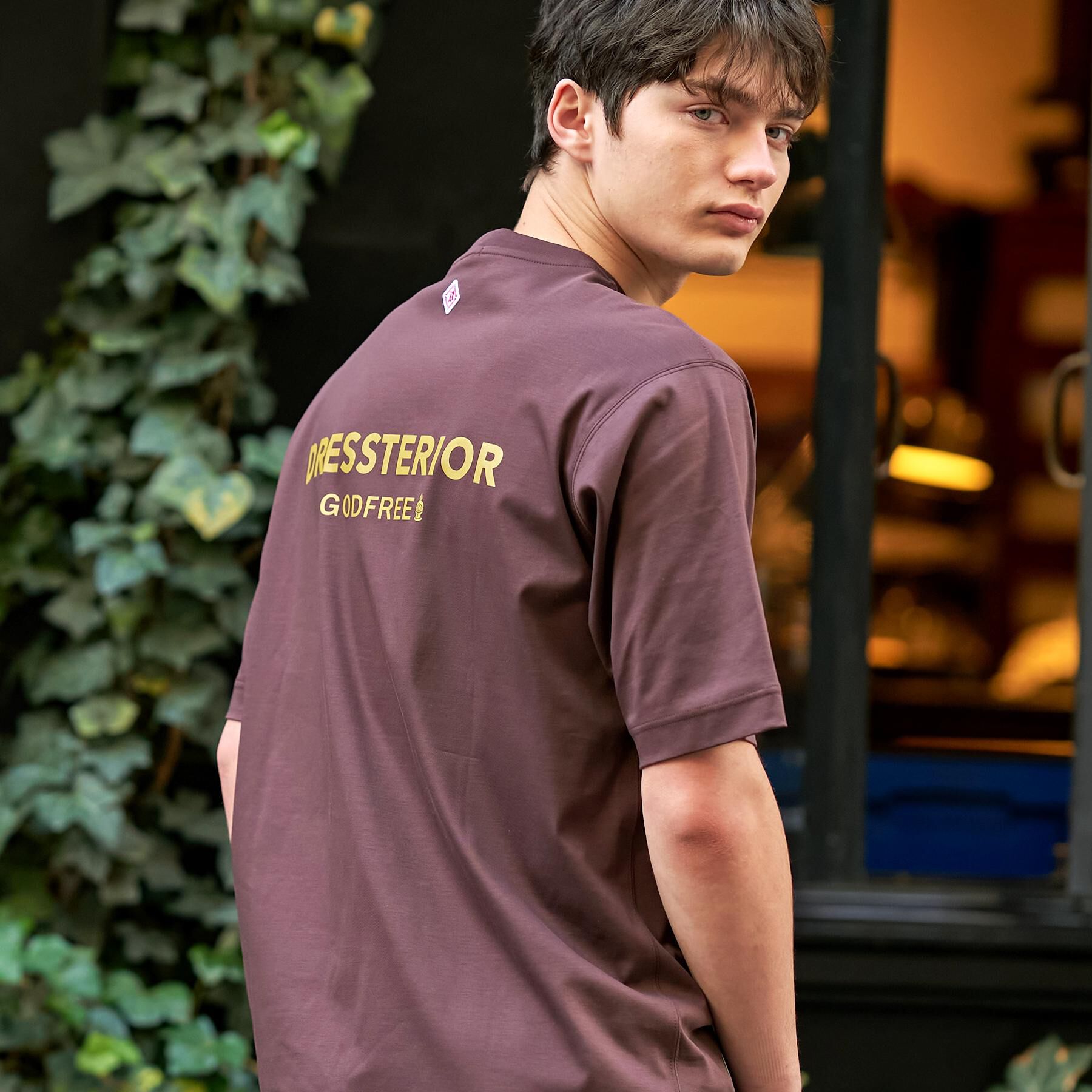 DRESSTERIOR「【接触冷感／抗菌防臭／消臭】ICE CLEAR COTTON オーバーフィットTシャツ」|Tシャツ・カットソー|
