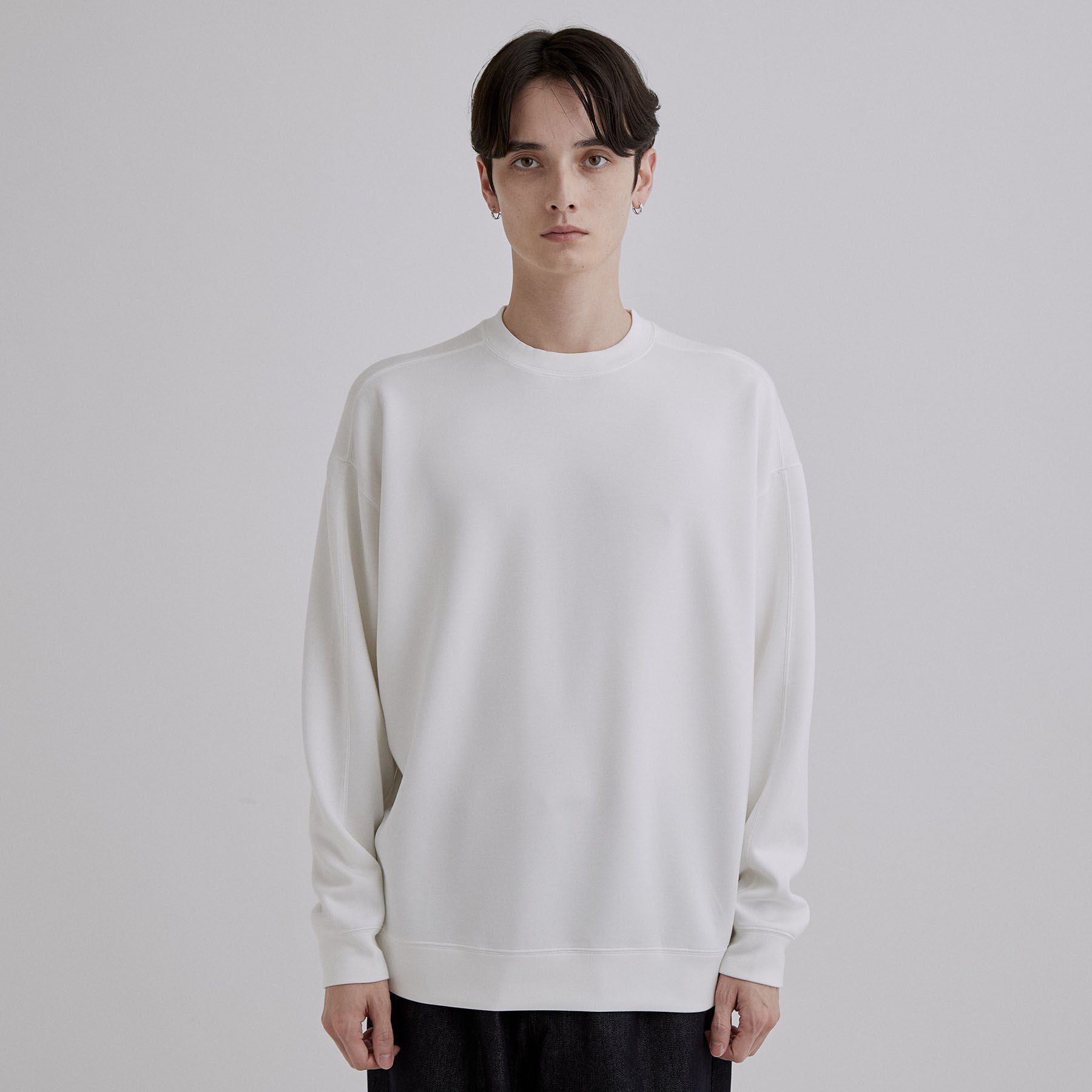 tk.TAKEO KIKUCHI「【TOROMIシリーズ】シルキータッチスウェットクルー」|Tシャツ・カットソー|