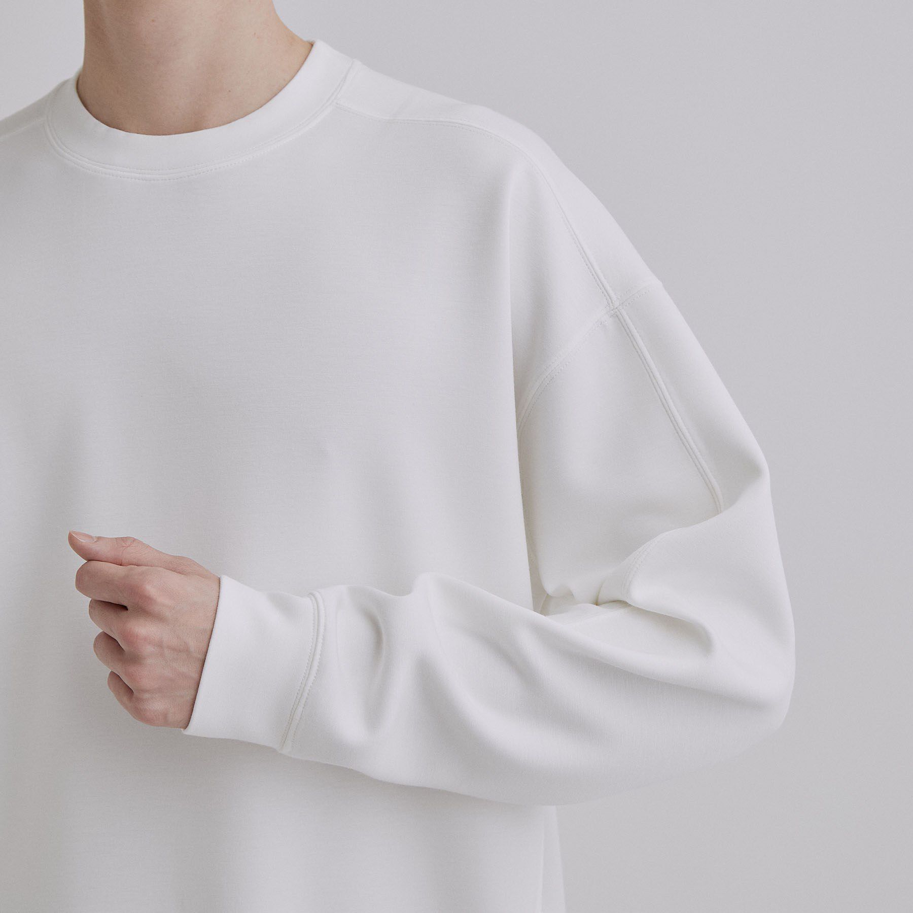 tk.TAKEO KIKUCHI「【TOROMIシリーズ】シルキータッチスウェットクルー」|Tシャツ・カットソー|