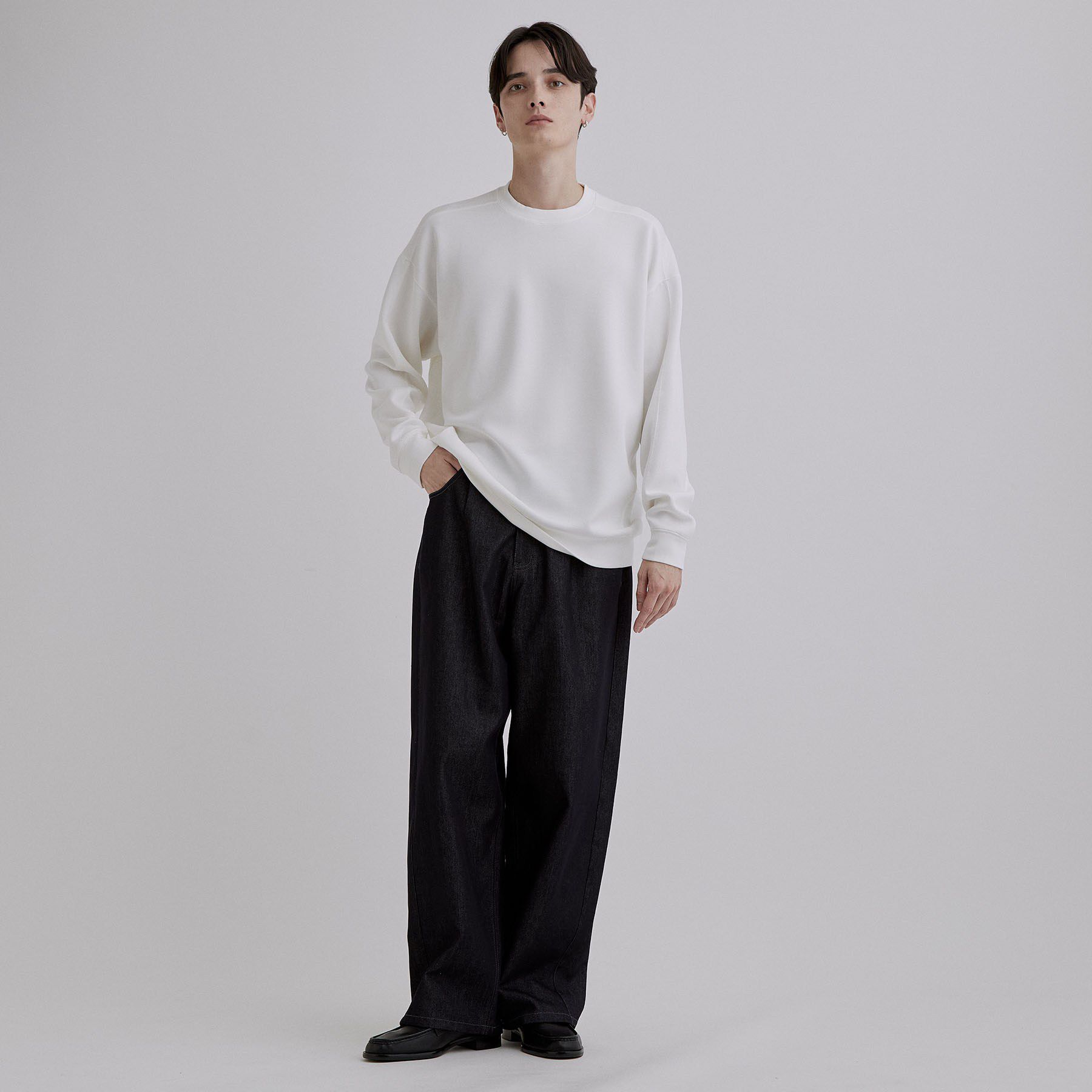 tk.TAKEO KIKUCHI「【TOROMIシリーズ】シルキータッチスウェットクルー」|Tシャツ・カットソー|