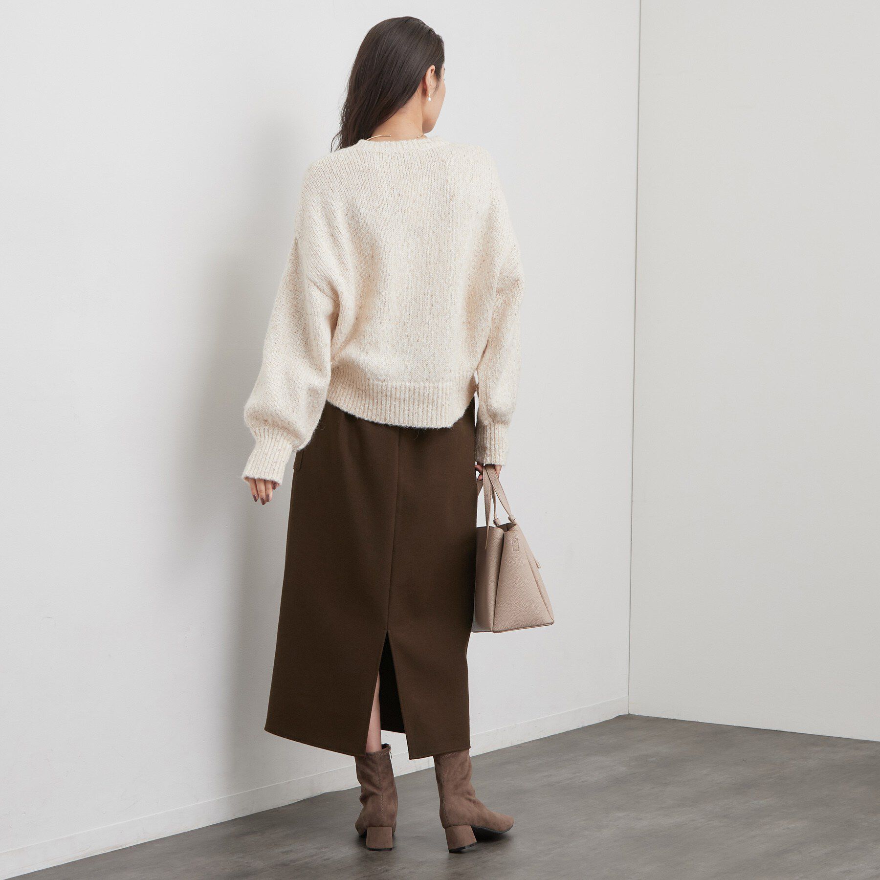 OPAQUE.CLIP「ウールライクタイトスカート【洗濯機OK】」|スカート|