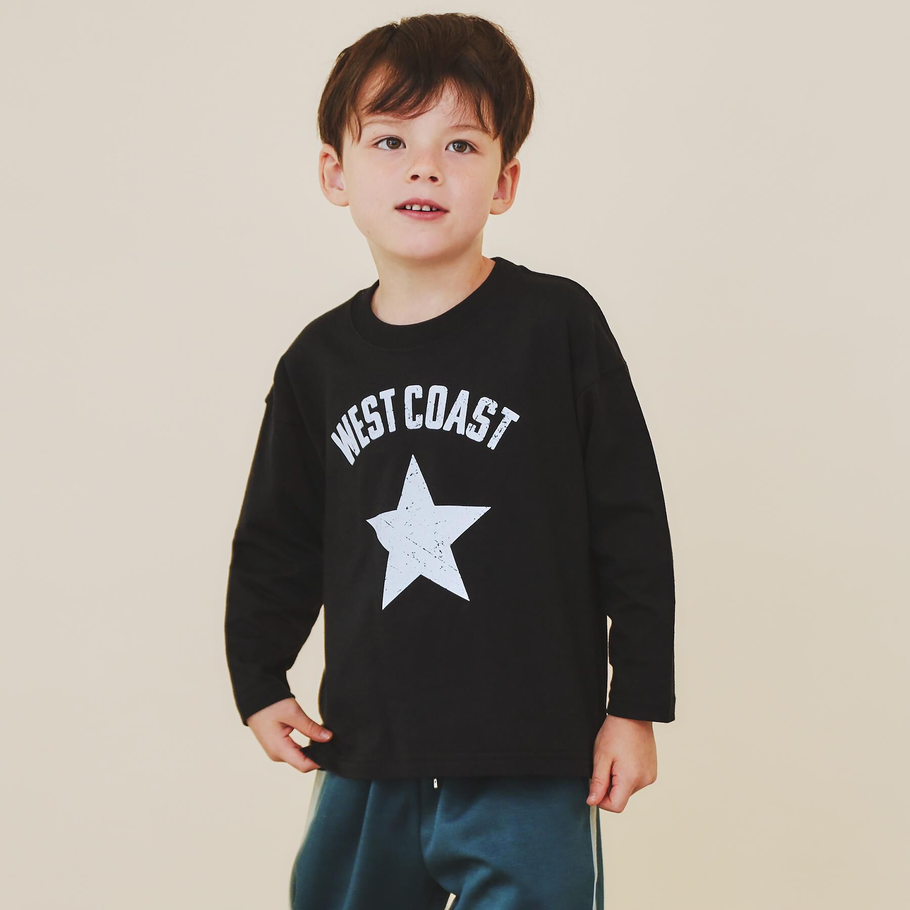 THE SHOP TK「【110-160】プリント長袖Tシャツ」|Tシャツ・カットソー|