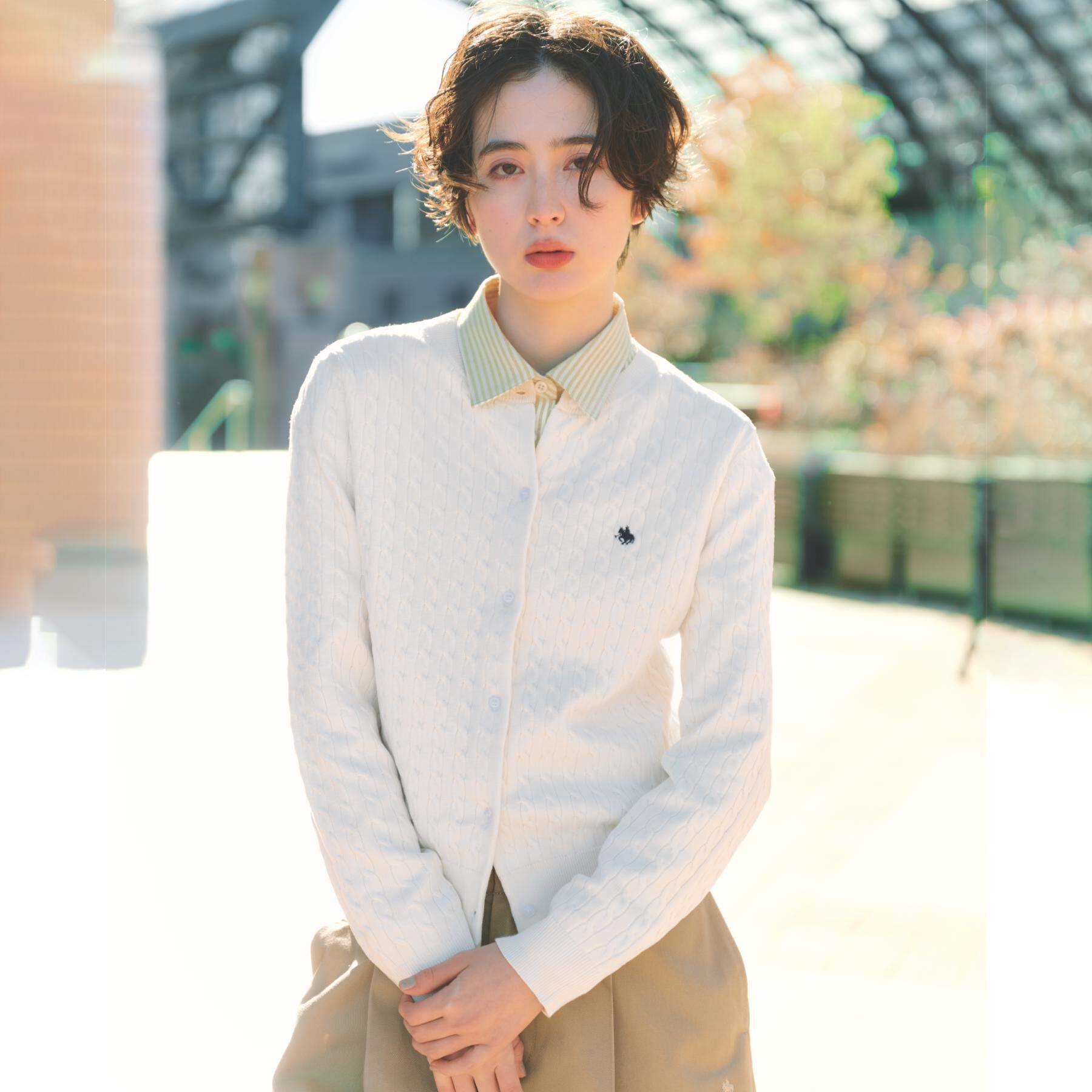 THE SHOP TK「【POLO BCS 別注】ケーブルカーディガン」|カーディガン|