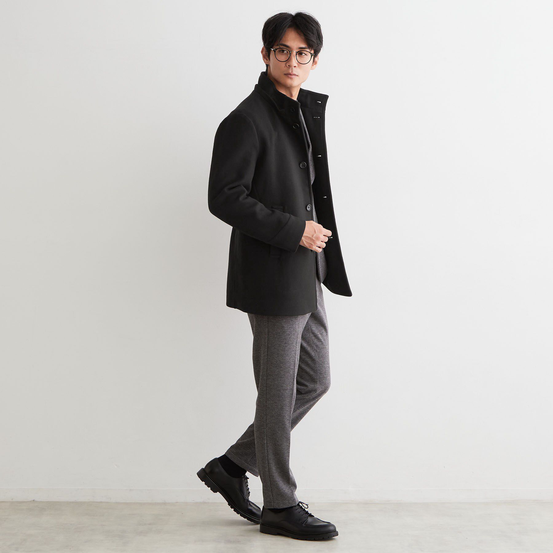 THE SHOP TK「【洗える／ビジネス兼用／2WAY】ウーリック スタンドカラーコート」|その他|