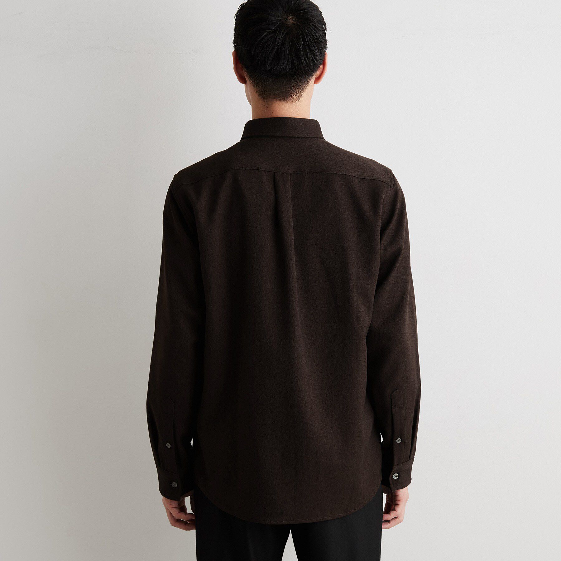 THE SHOP TK「【洗濯機OK】ウールライク 長袖オックスシャツ」|シャツ・ブラウス|