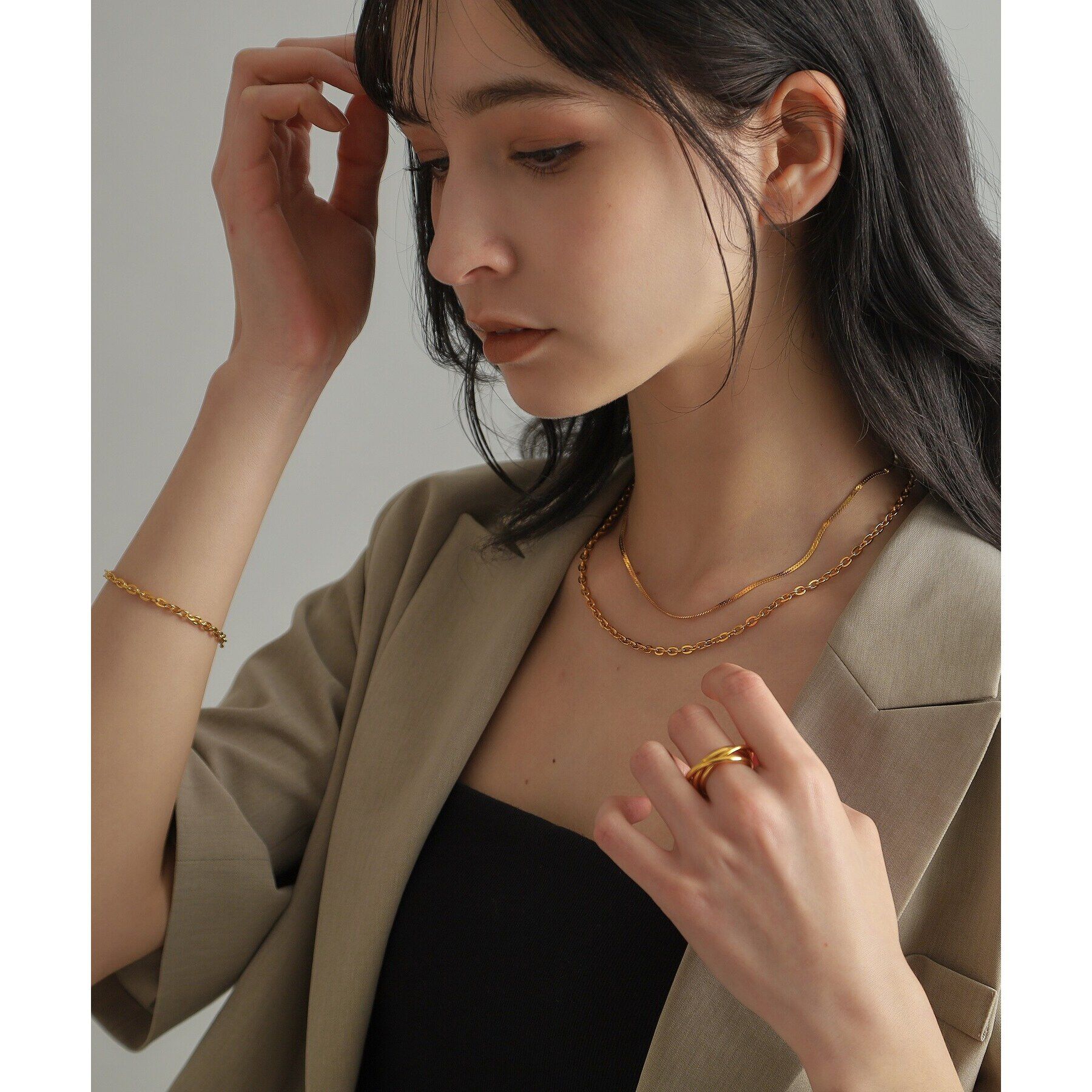 COCOSHNIK ONKITSCH「シルバー バンドリング トリプル GP」|リング|
