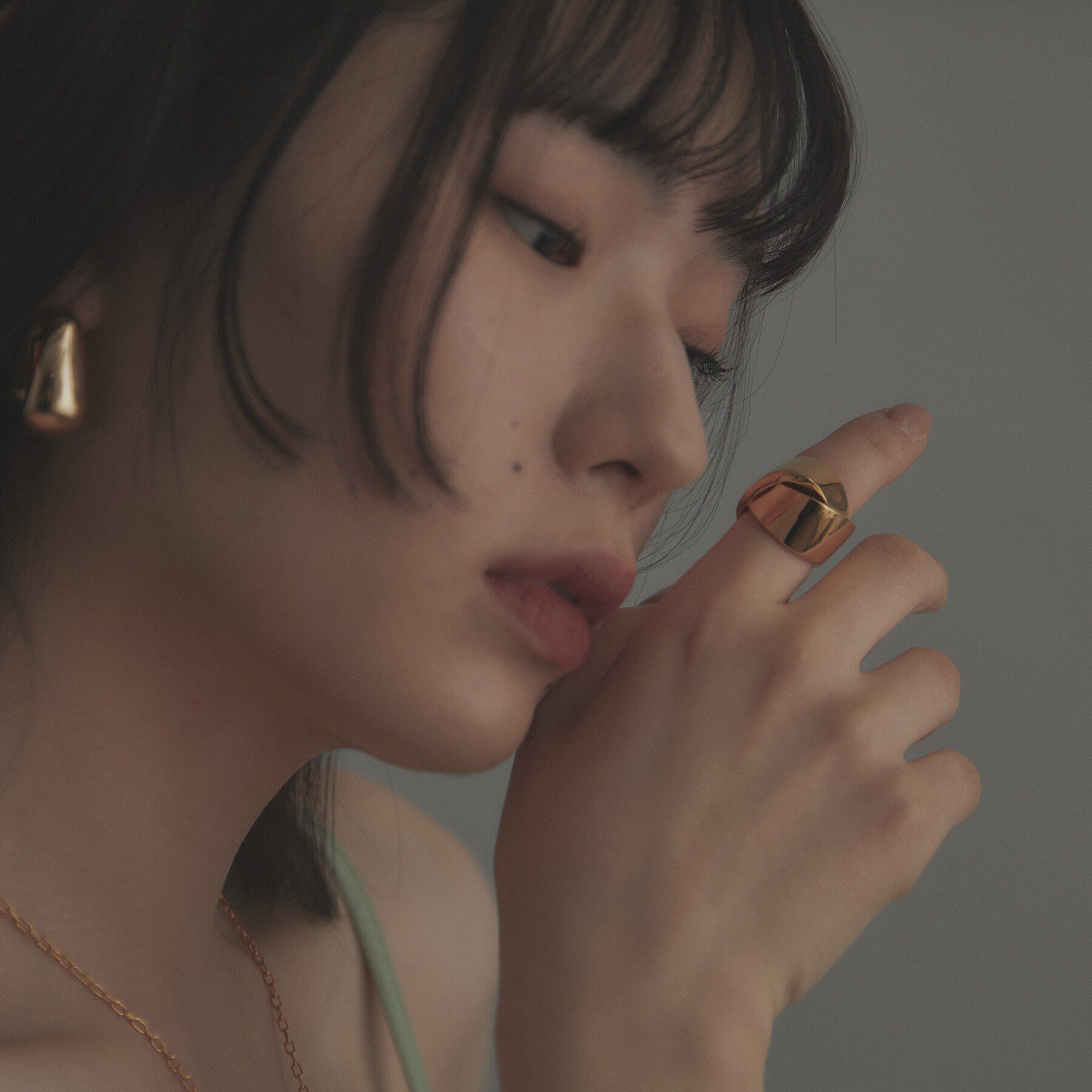 COCOSHNIK ONKITSCH「シルバー フォールディングリング オーバーラップ リング GP」|リング|