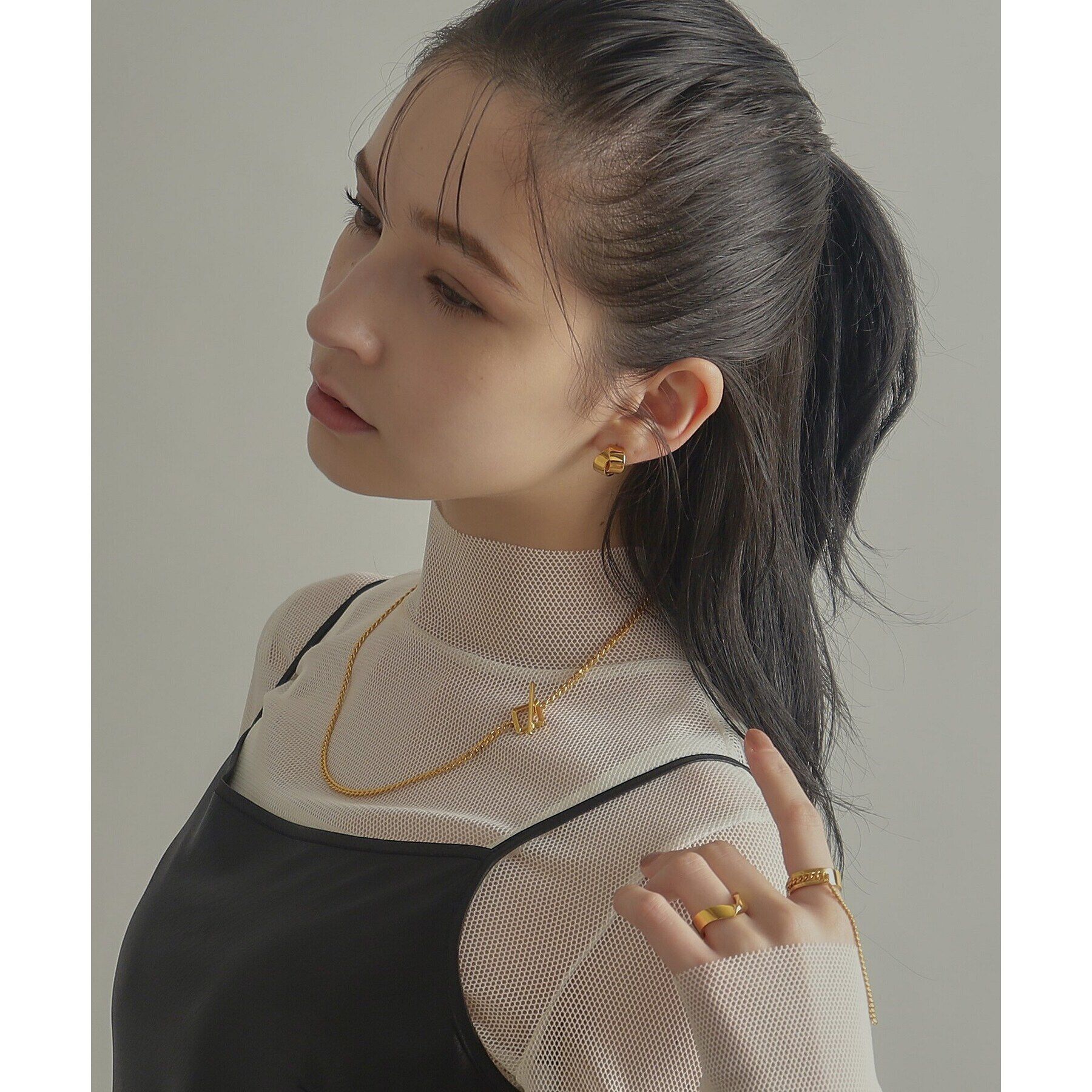 COCOSHNIK ONKITSCH「シルバー フォールディングリング ストリーム GP」|リング|