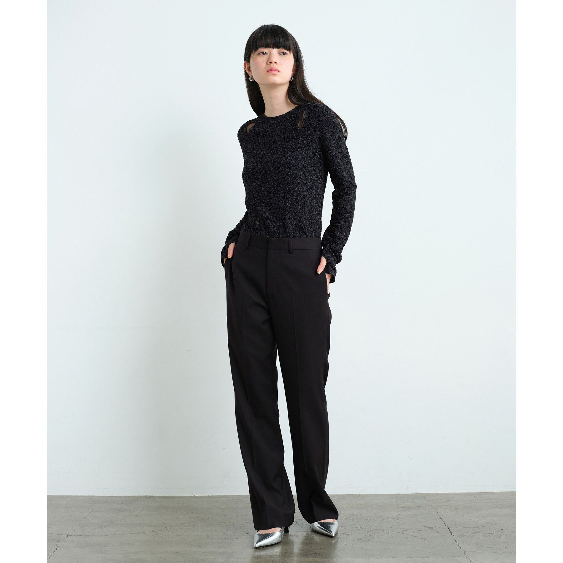 CODE A「gabardine semi flare pants」|その他|