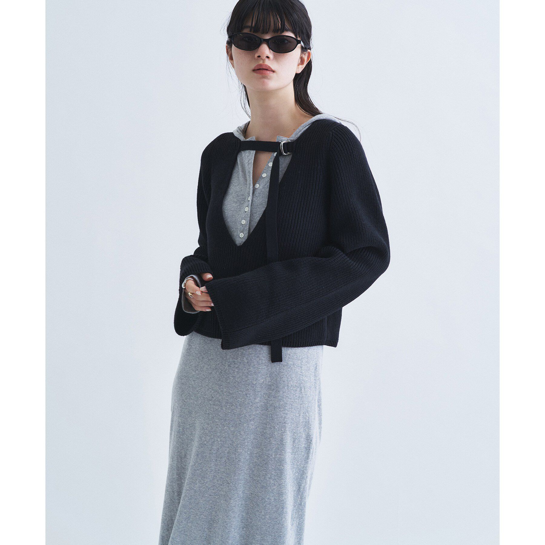 CODE A「deep V form knit」|ニット・セーター|