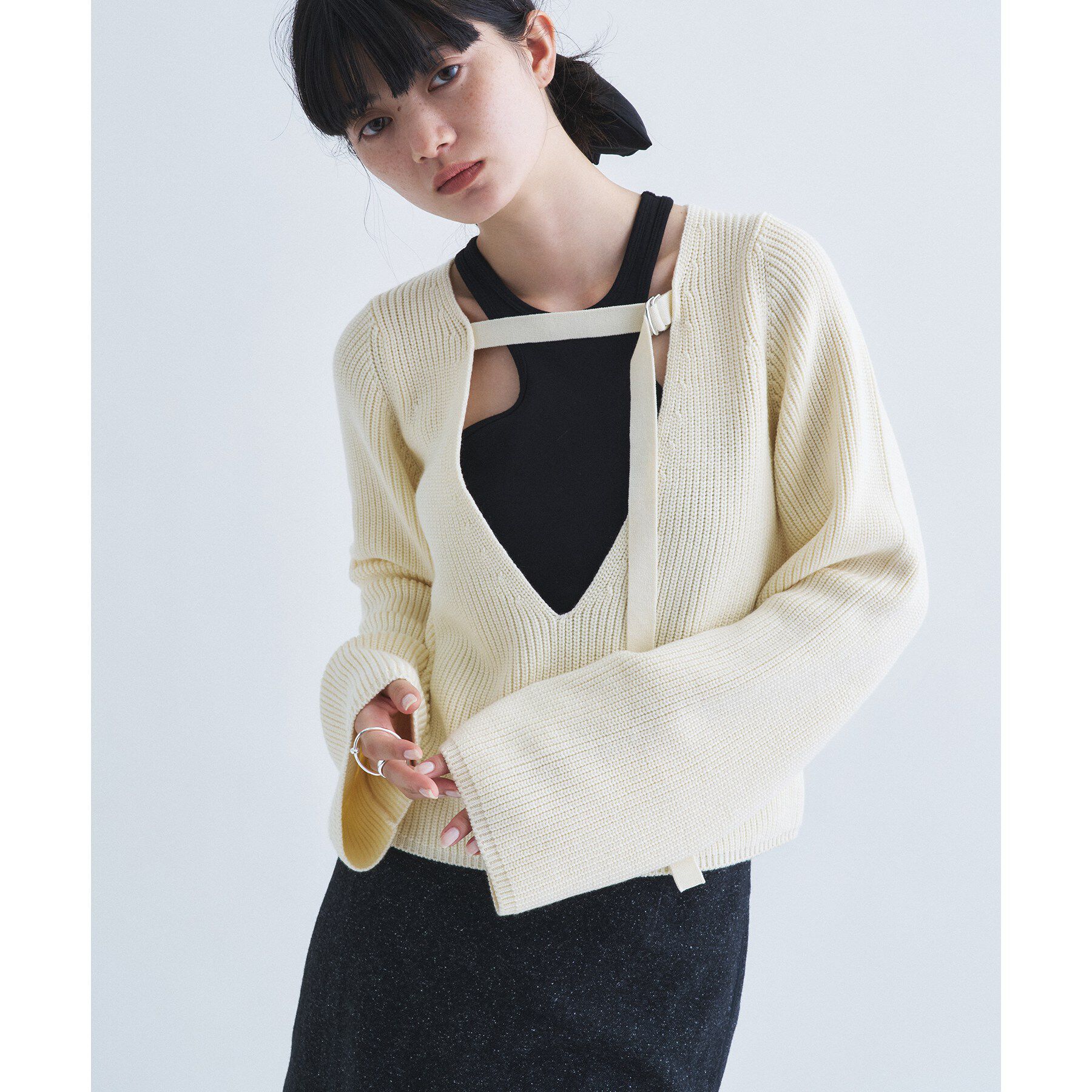 CODE A「deep V form knit」|ニット・セーター|