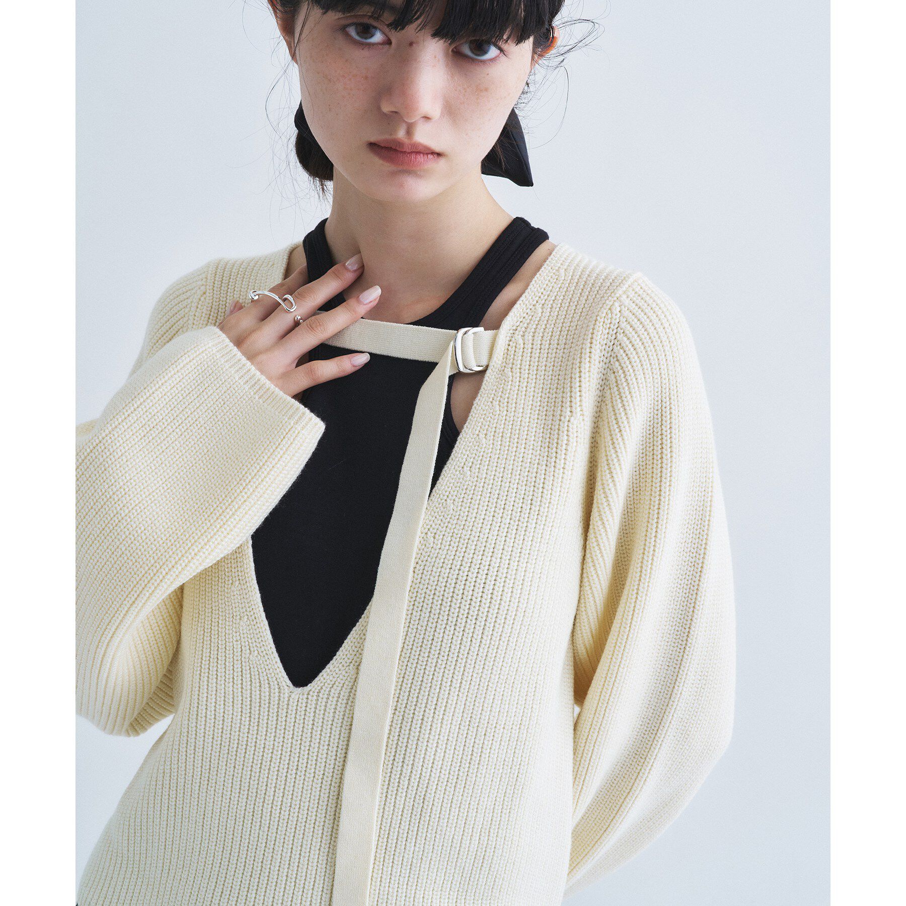 CODE A「deep V form knit」|ニット・セーター|