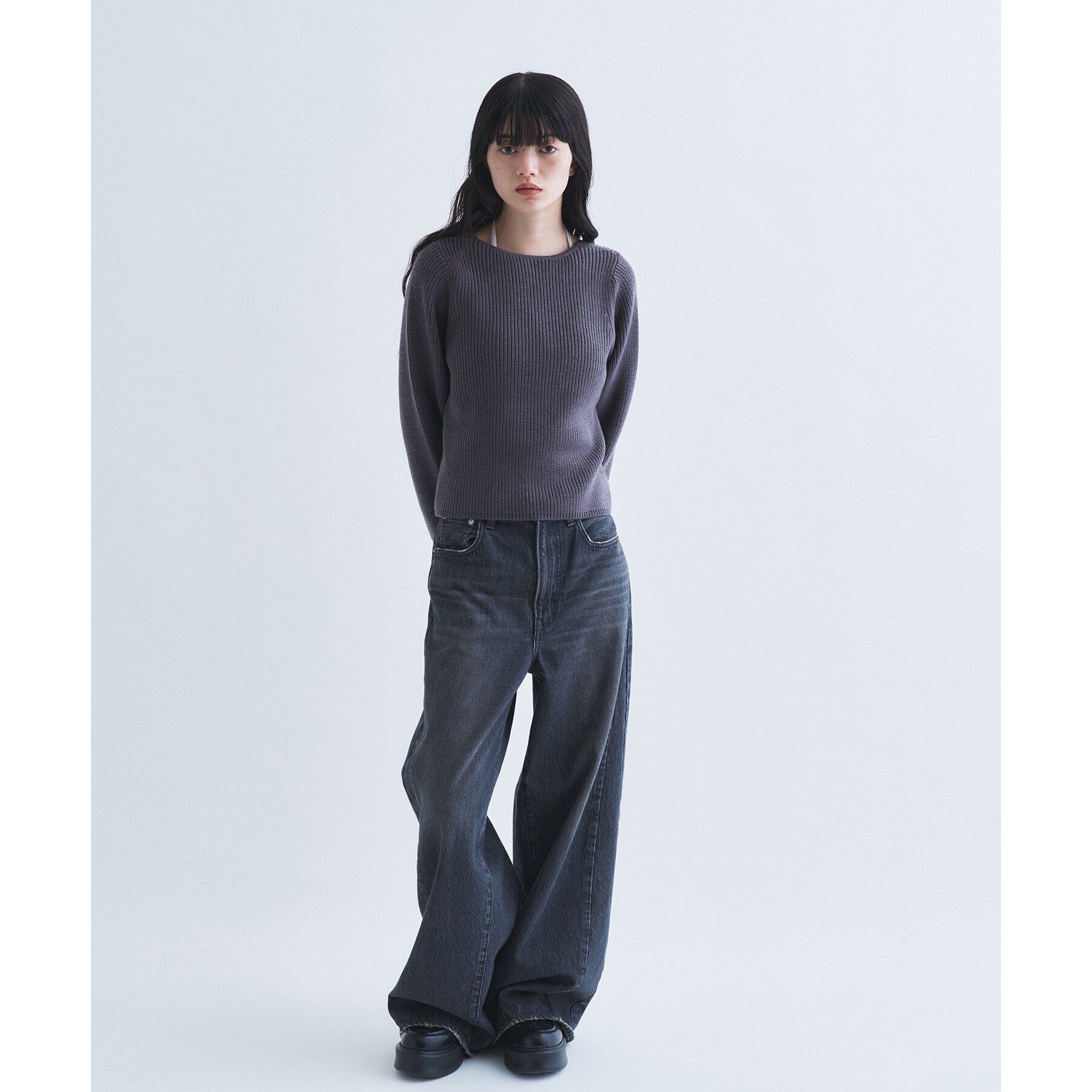 CODE A「deep V form knit」|ニット・セーター|