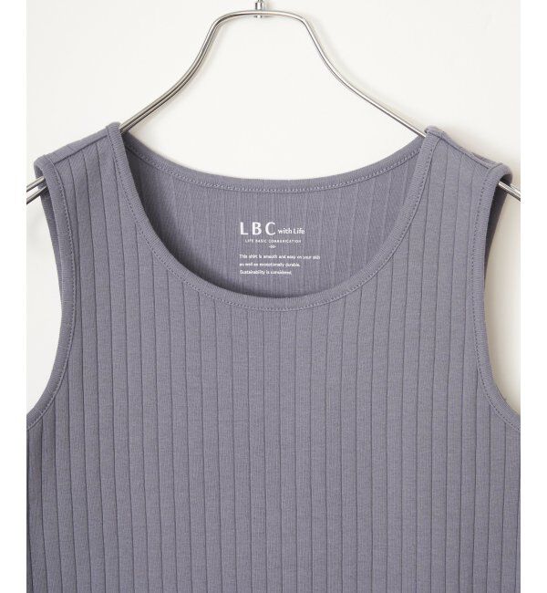 Lbc with Life「USコットン針抜きタンクトップ」|キャミソール|
