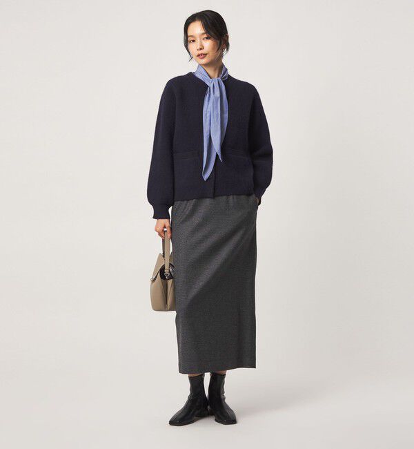 UNITED ARROWS green label relaxing「［size SHORT/TALLあり］ヘアライン タイトスカート ストレッチ」|タイト|