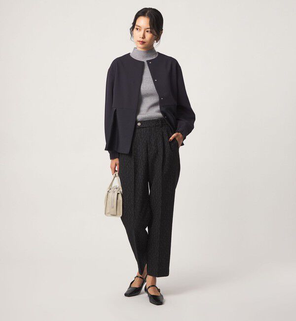 UNITED ARROWS green label relaxing「［size SHORT/TALLあり］fleurie(フルリー) ジャガード テーパード パンツ」|スラックス|