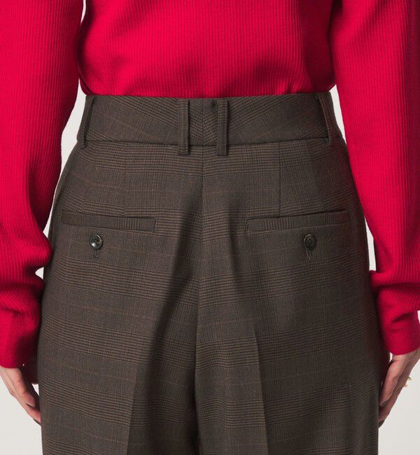 UNITED ARROWS green label relaxing「［size SHORT/TALLあり］Daily Chic サキソニー ワイド パンツ」|スラックス|