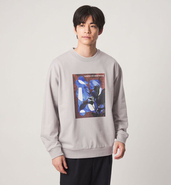 UNITED ARROWS green label relaxing「＜Phospho Graphica＞フレンチ ロングスリーブ Tシャツ スウェット」|スウェット・ジャージ|LT.GRAY
