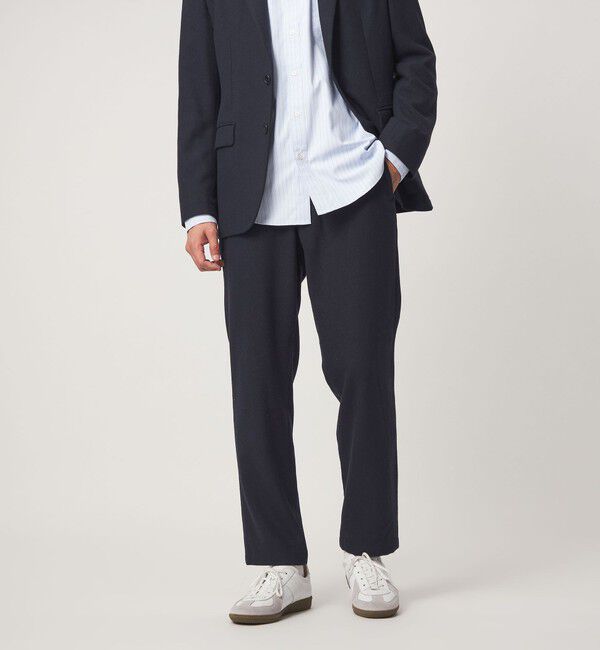 UNITED ARROWS green label relaxing「ウォッシャブル ホームスパン ナロー ユーティリティパンツ S2 -ストレッチ-」|その他|NAVY