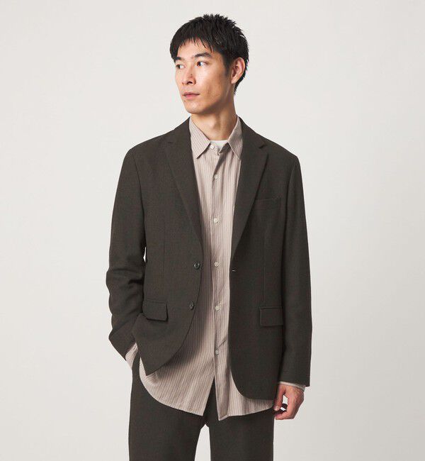 UNITED ARROWS green label relaxing「ウォッシャブル ホームスパン ナロー ジャケット -ストレッチ-」|テーラードジャケット|