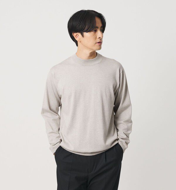 BEAUTY&YOUTH UNITED ARROWS「コットン カシミヤ ジャケットネック ニット ウォッシャブル」|ニット・セーター|