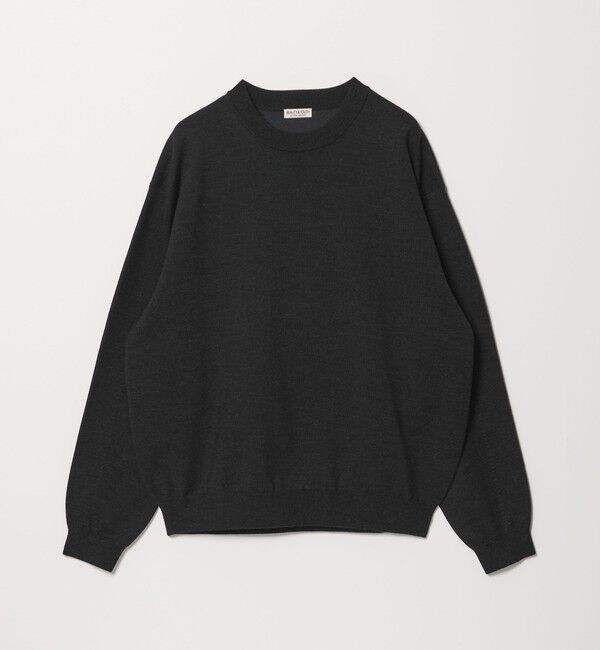BEAUTY&YOUTH UNITED ARROWS「ハイブリッド ウール クルーネック ニット ウォッシャブル」|ニット・セーター|DK.GRAY