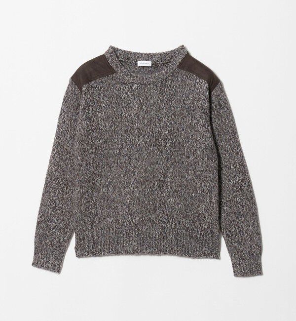 ATTISESSION「＜ATTISESSION＞パッチクルーネック ミックスニット」|ニット・セーター|