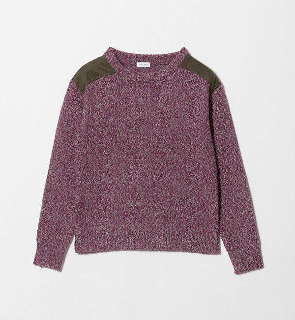 ATTISESSION「＜ATTISESSION＞パッチクルーネック ミックスニット」|ニット・セーター|