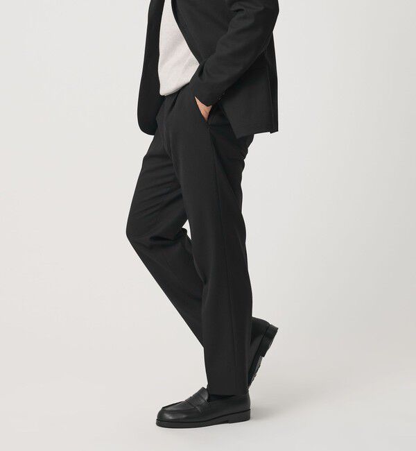 BEAUTY&YOUTH UNITED ARROWS「ストレッチ ウールブレンド ワンプリーツ テーパード パンツ NO.5 セットアップ対応」|チノ|