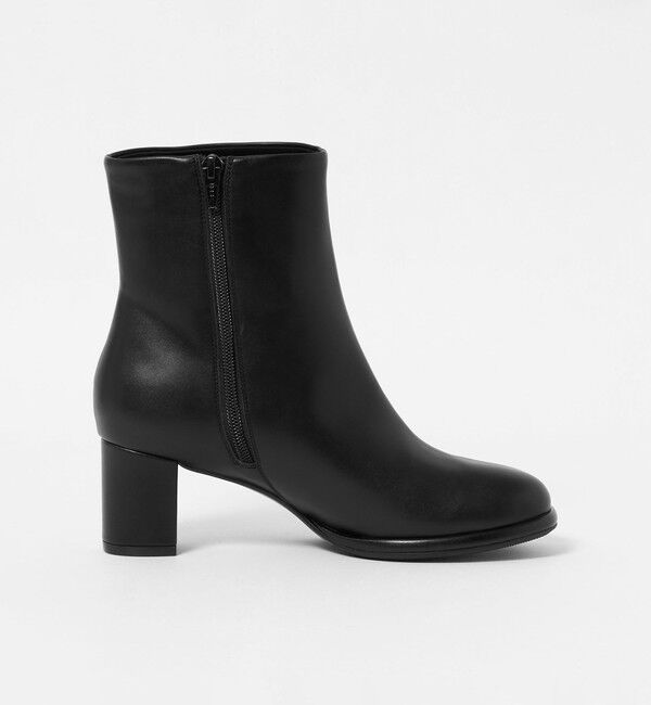 BEAUTY&YOUTH UNITED ARROWS「レザーライク オブリーク ショートブーツ」|ロングブーツ|