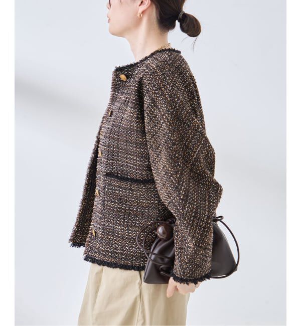 journal standard L'essage「GIOLICA TWEED ドルマンジャケット」|その他|