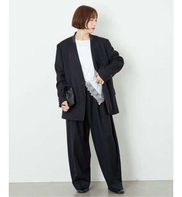 journal standard L'essage「Wサキソニーノーカラージャケット」|その他|