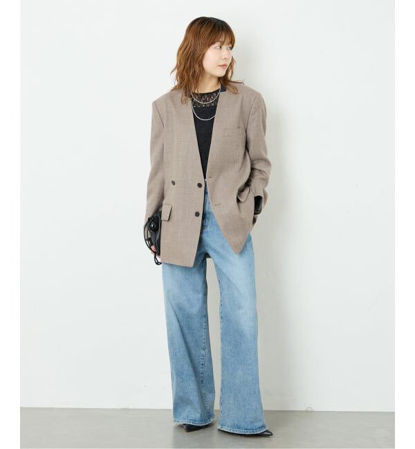 journal standard L'essage「Wサキソニーノーカラージャケット」|その他|