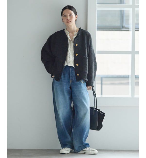 journal standard L'essage「《追加6》【金子綾さん着用】GIOLICA TWEED ドルマンジャケット」|その他|