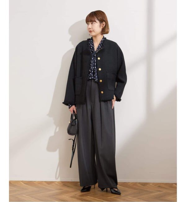 journal standard L'essage「《追加6》【金子綾さん着用】GIOLICA TWEED ドルマンジャケット」|その他|