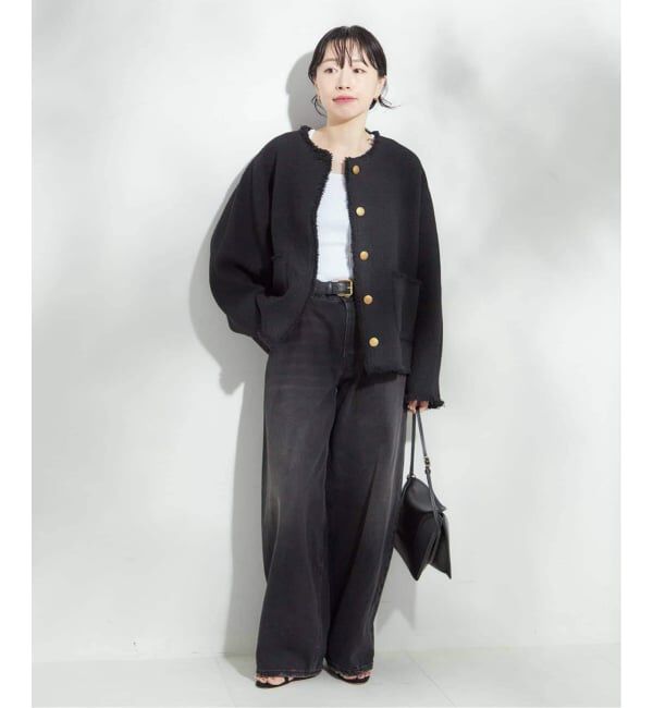 journal standard L'essage「《追加6》【金子綾さん着用】GIOLICA TWEED ドルマンジャケット」|その他|