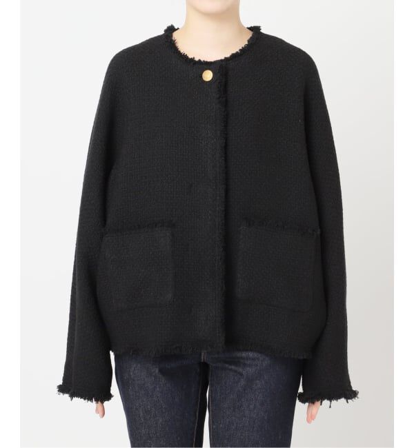 journal standard L'essage「《追加6》【金子綾さん着用】GIOLICA TWEED ドルマンジャケット」|その他|