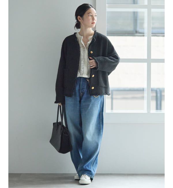 journal standard L'essage「《追加6》【金子綾さん着用】GIOLICA TWEED ドルマンジャケット」|その他|