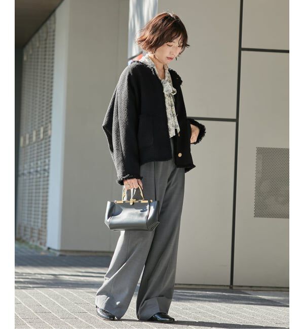 journal standard L'essage「《追加6》【金子綾さん着用】GIOLICA TWEED ドルマンジャケット」|その他|