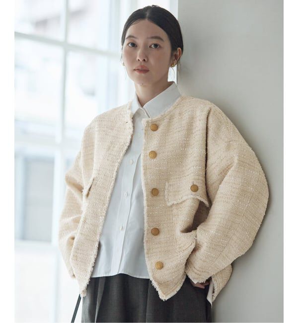journal standard L'essage「【一部店舗＆WEB限定】GIOLICAツイードドルマンスリーブジャケット」|その他|