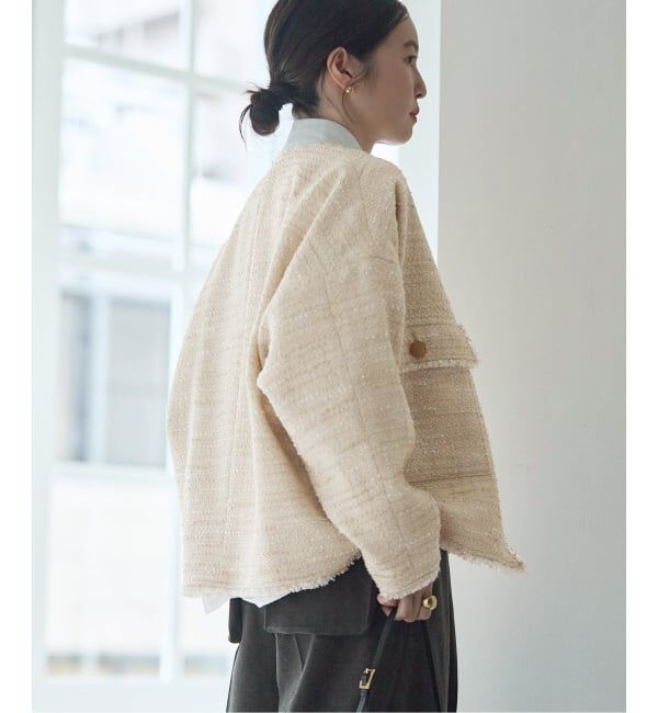 journal standard L'essage「【一部店舗＆WEB限定】GIOLICAツイードドルマンスリーブジャケット」|その他|